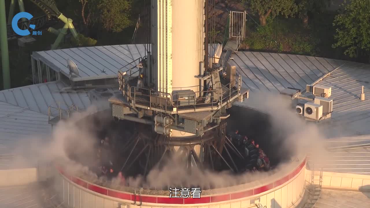 欧洲最高跳楼机可以体验90米的纯自由落体