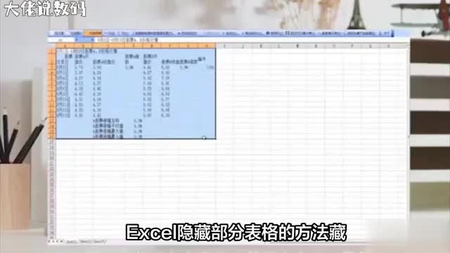 想隐藏Excel表格中的部分内容教你轻松实现