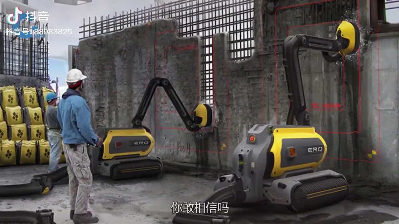 最优雅的拆迁机器人能将水泥一口吞掉所到之处只剩钢筋