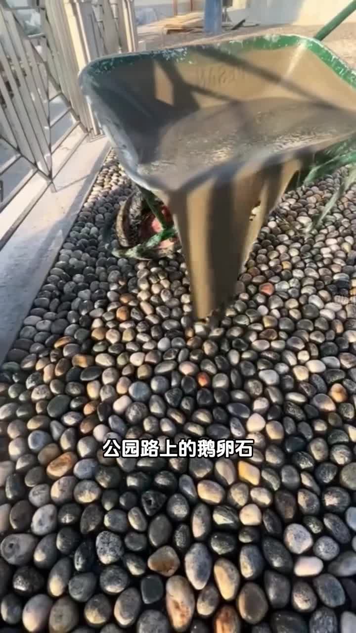 原来公园的鹅卵石是这样铺设的涨知识了