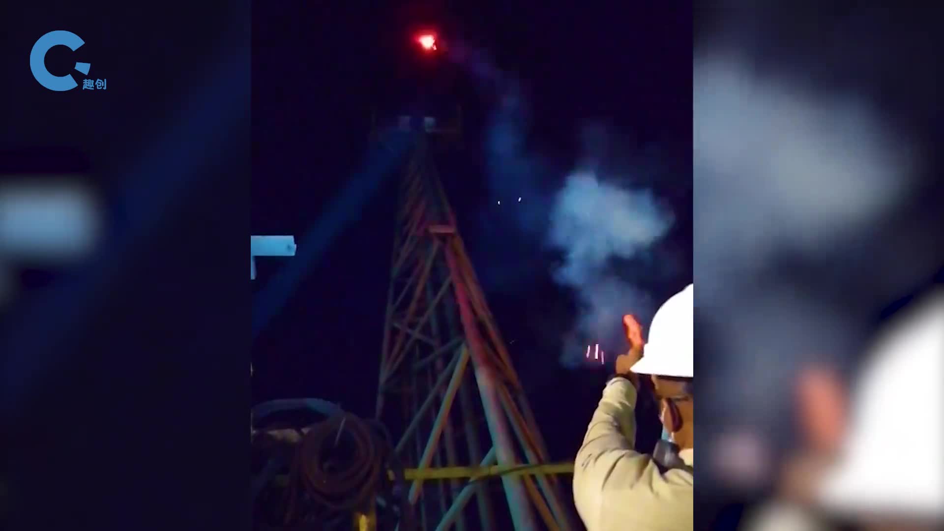 油井上为什么要点把火像奥运圣火的点火方式