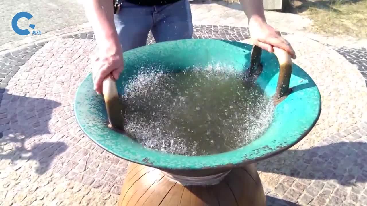 古代皇室用的龙洗为什么手一搓就能喷水