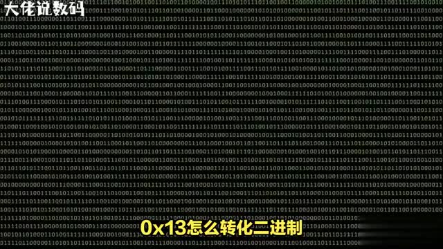 如何将0x13转化为二进制这里有妙招