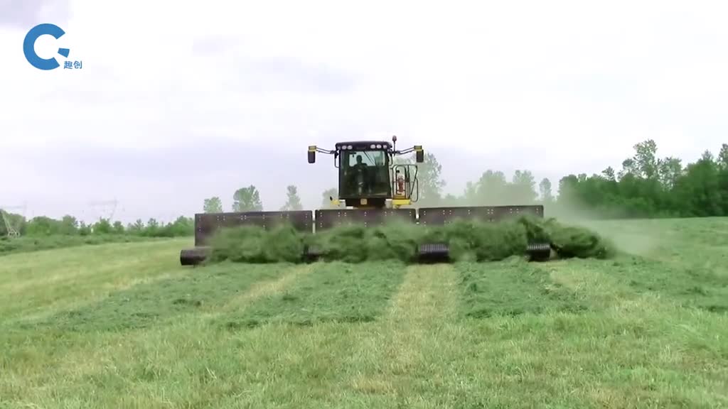 国外是如何机械化收割牧草的需要三种不同的机器