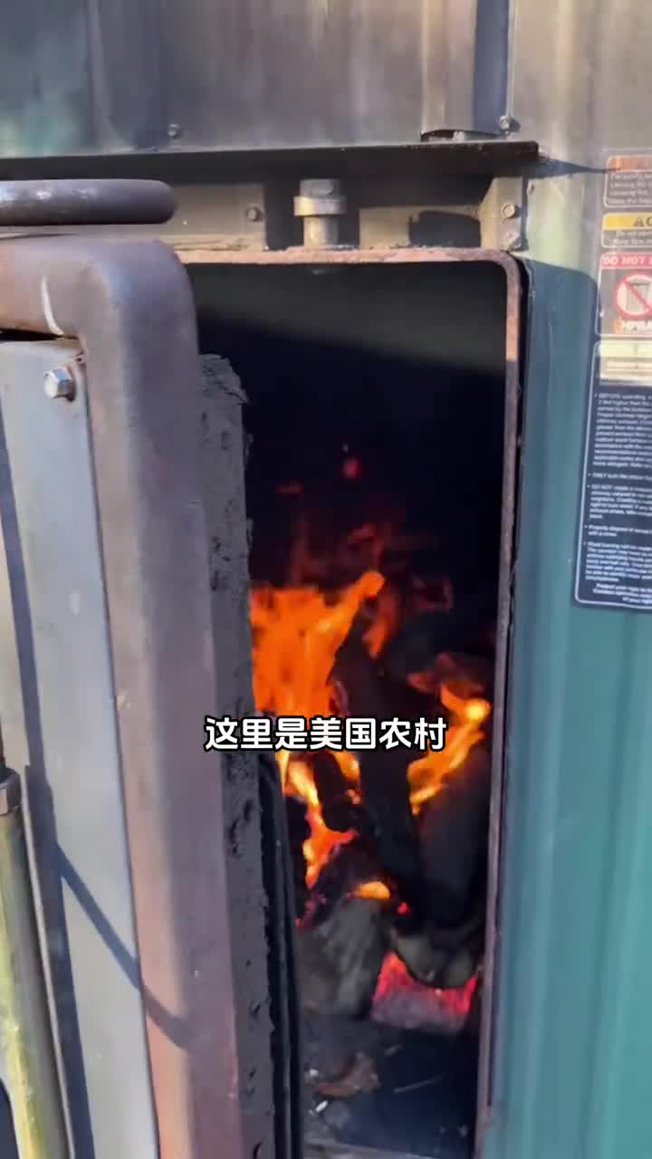 美国农村冬季取暖主要燃料户外木材锅炉