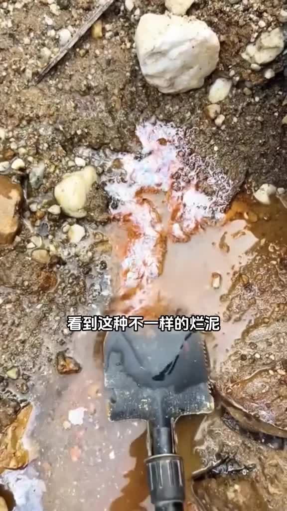 在野外发现带金子的泥巴千万不要分享位置