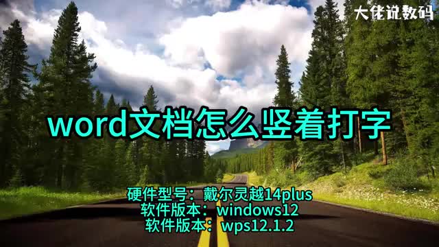 word文档怎么竖着打字
