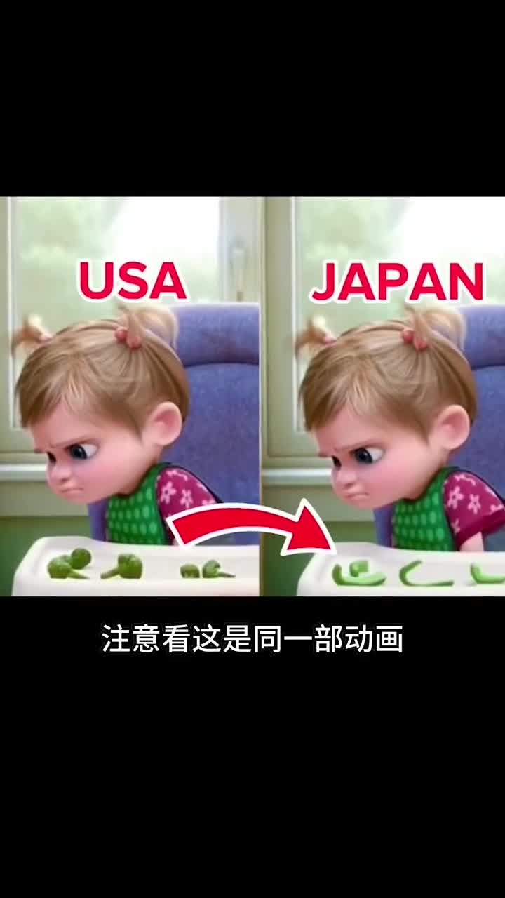 同一部动画在不同国家出演的不同