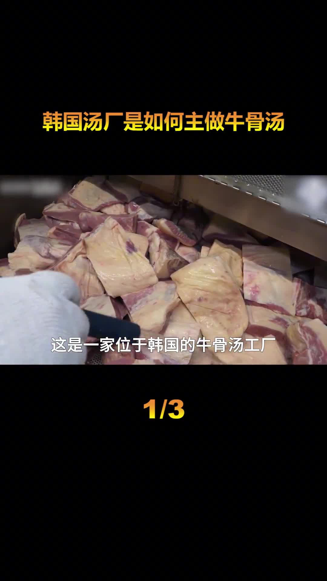 探访韩国牛骨汤工厂拥有世界上最大的一口锅一次能烹饪5吨食材