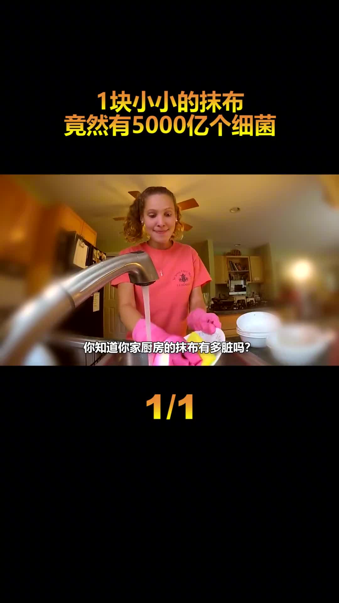 厨房里最致命的东西小小一块抹布竟藏着5000亿个细菌