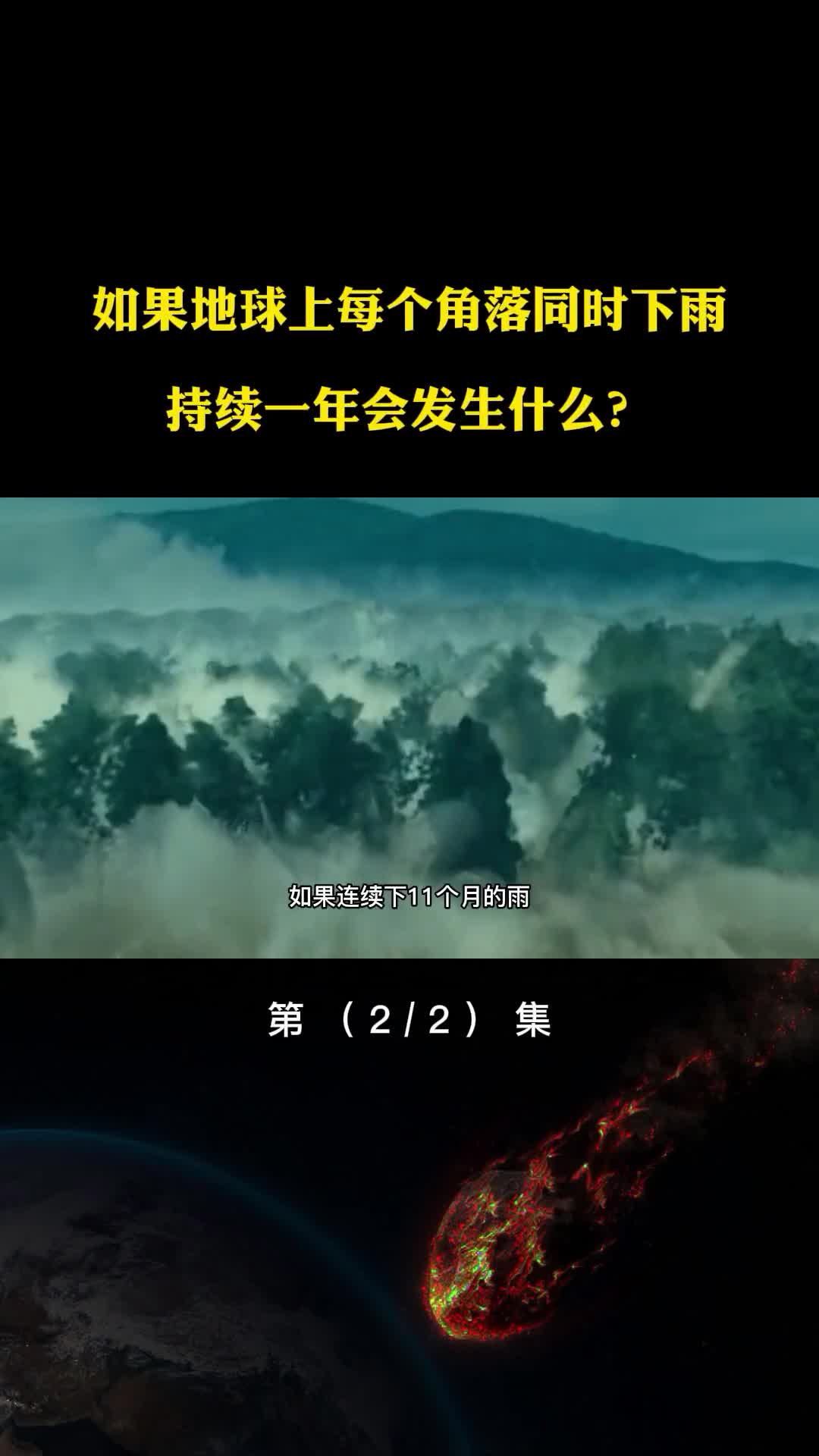 如果地球上每个角落同时下雨持续一年会发生什么