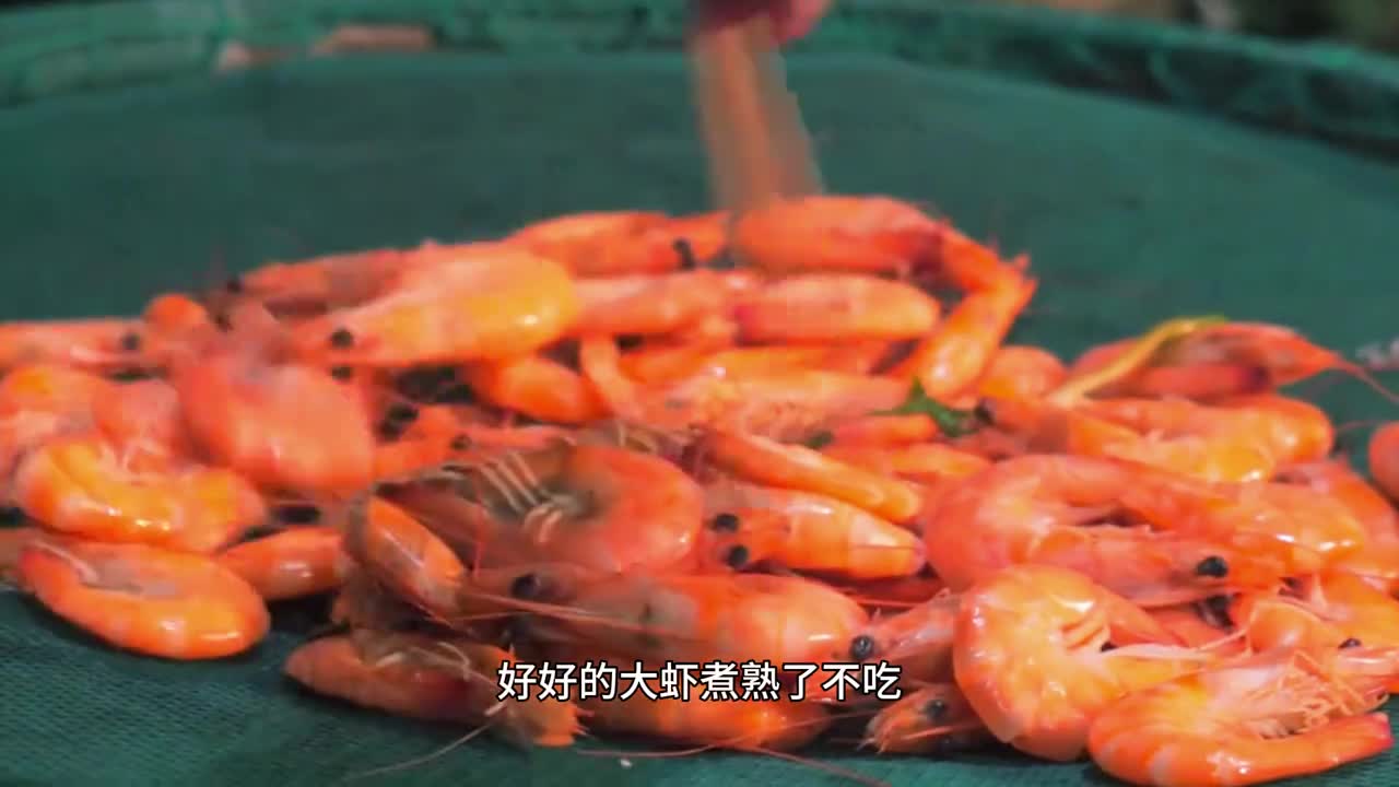 这个凤尾虾干也太好吃了吧一整只虾烘烤成干肉质Q弹越嚼越香