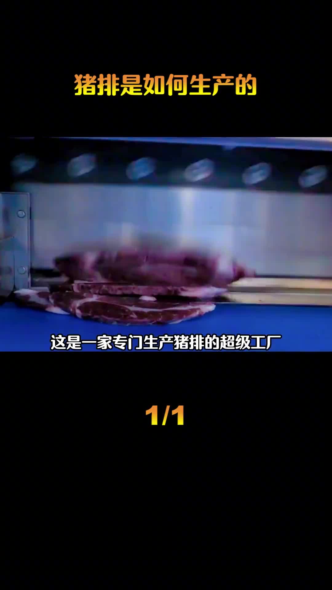 这家工厂1周能生产700万块猪排用料非常的实在