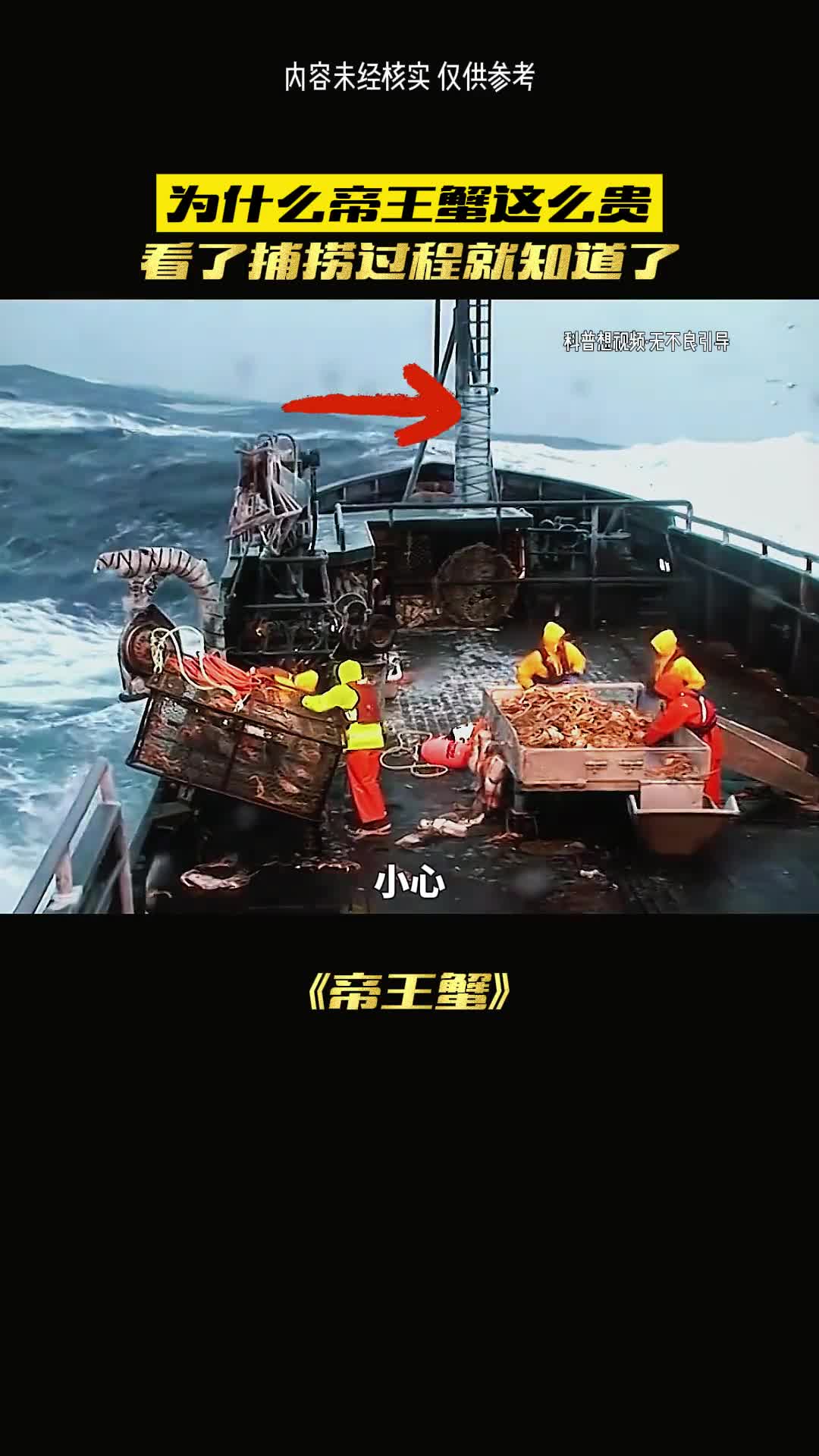 扑捉帝王蟹有多危险你知道吗