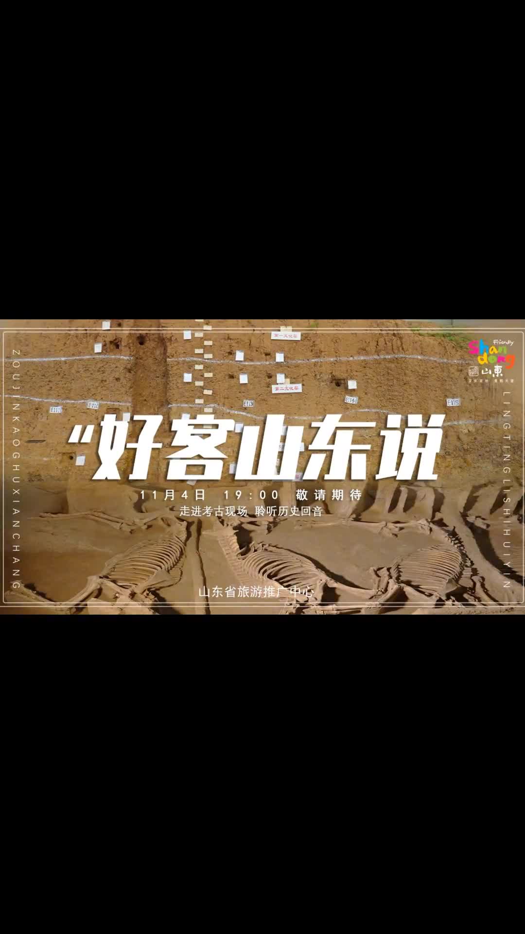 11月4日1900好客山东说走进考古现场聆听历史回音