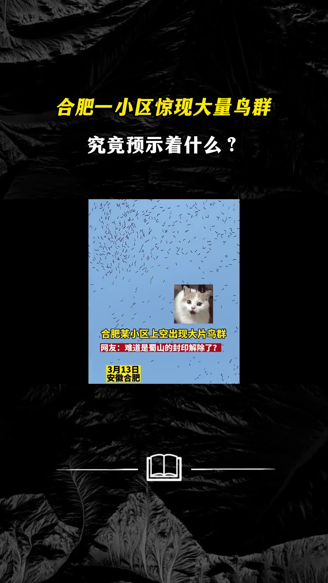 合肥一小区惊现大量鸟群究竟预示什么是地震前兆吗