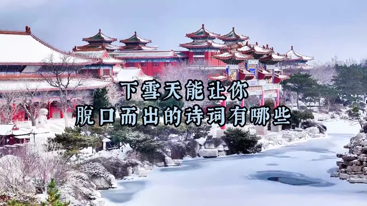 2024年山东的第一场雪来了你能想到哪些诗句呢