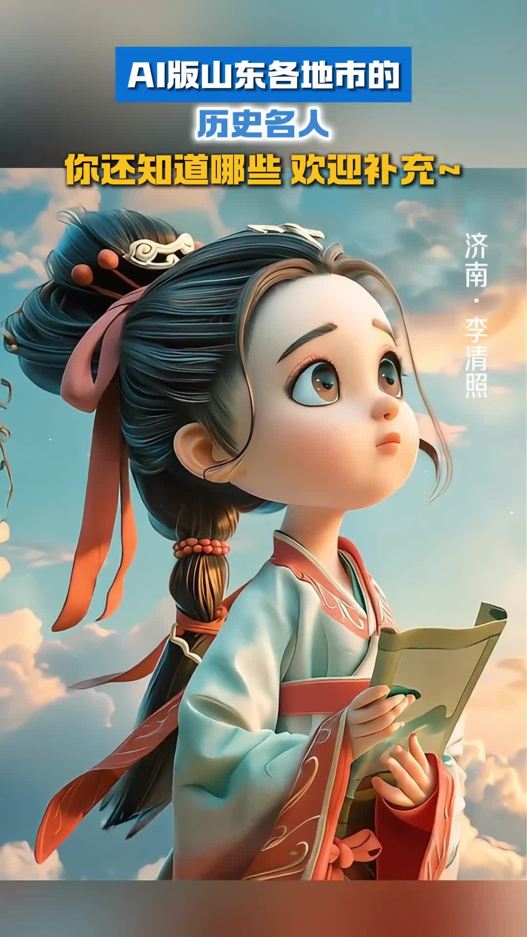 ai版山东各地市的历史名人简直不要太萌你还知道哪些山东的名人欢迎补充来源模范苦瓜