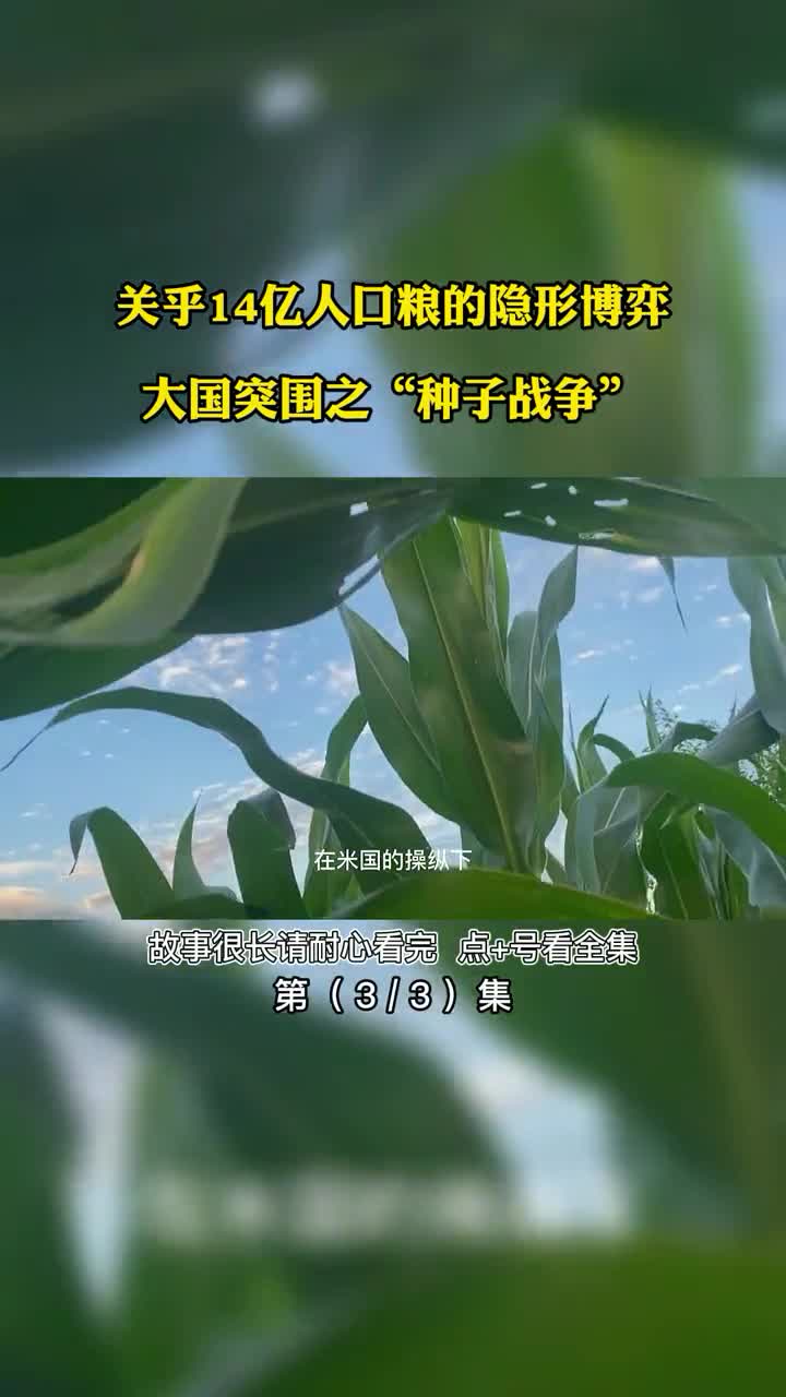 粮食战争看M国种子霸权策略如何收割全球财富第3集