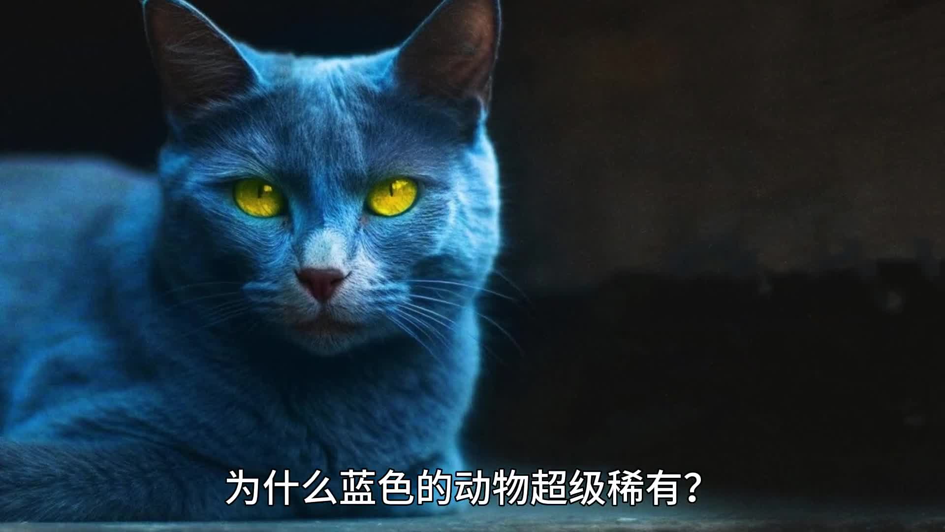 为什么蓝色的动物超级稀有是什么在决定动物的颜色