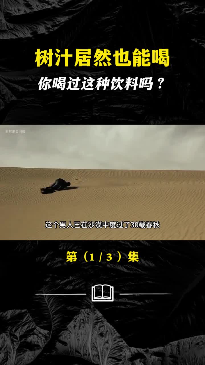 树汁居然也能喝你喝过这种饮料吗