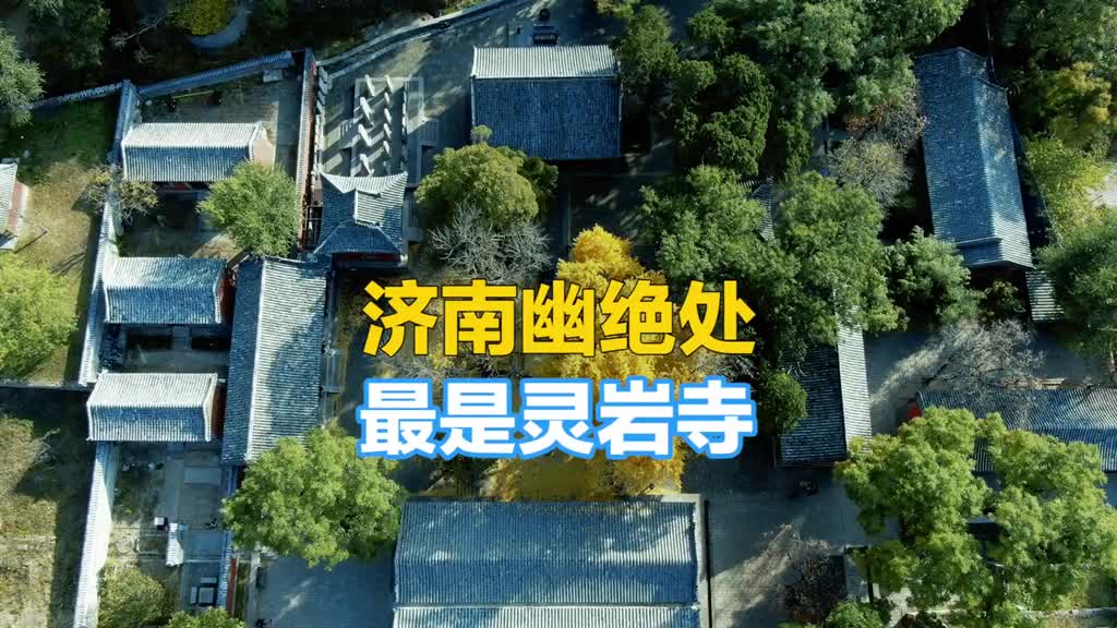 千年古刹灵岩寺满地金黄空灵幽深惊艳了济南的秋天