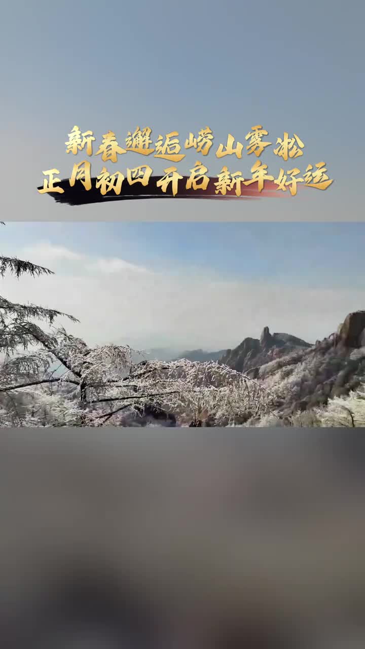 新春邂逅崂山雾凇正月初四开启新年好运愿你岁岁皆欢愉