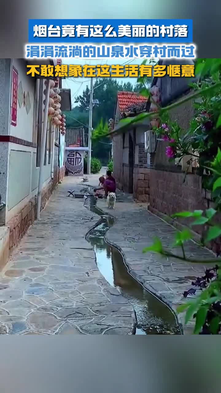 烟台竟有这么美丽的村落涓涓流淌的山泉水穿村而过不敢想象在这生活有多惬意