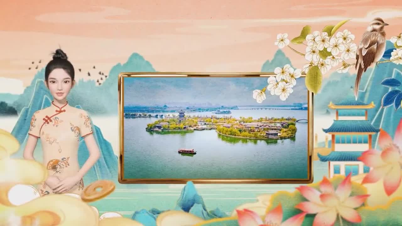 水水水水水城区三分之一都是水聊城名副其实的江北水城