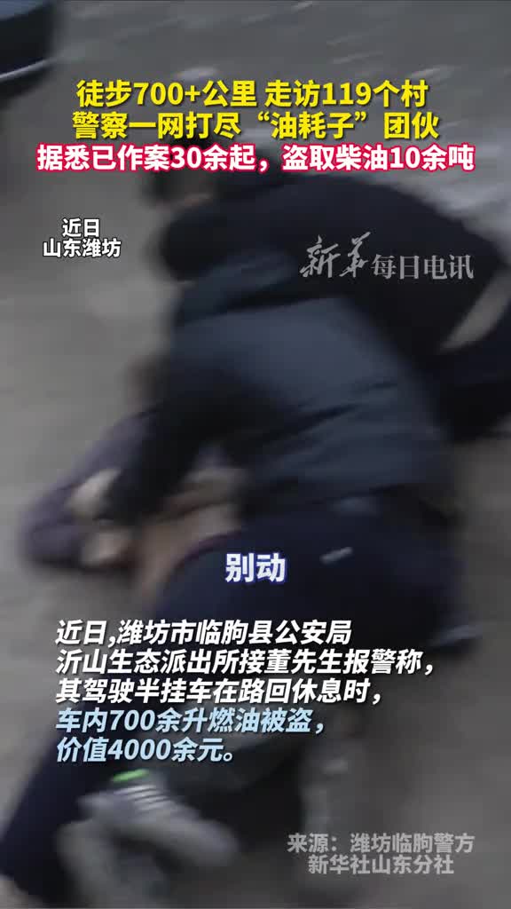 徒步700公里走访119个村警察一网打尽油耗子团伙据悉已作案30余起盗取柴油10余吨