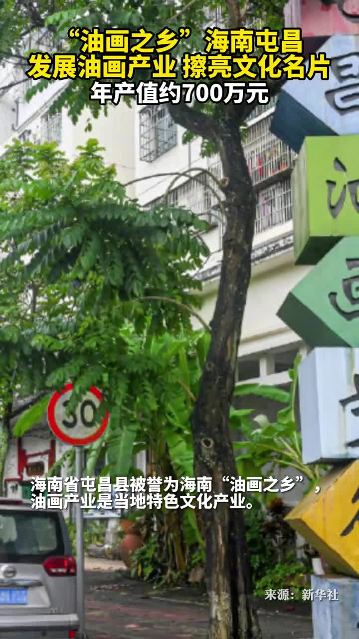 油画之乡海南屯昌发展油画产业擦亮文化名片年产值约700万元