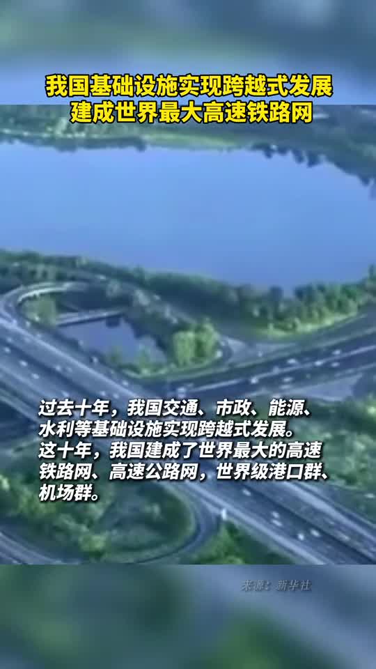 我国基础设施实现跨越式发展建成世界最大高速铁路网