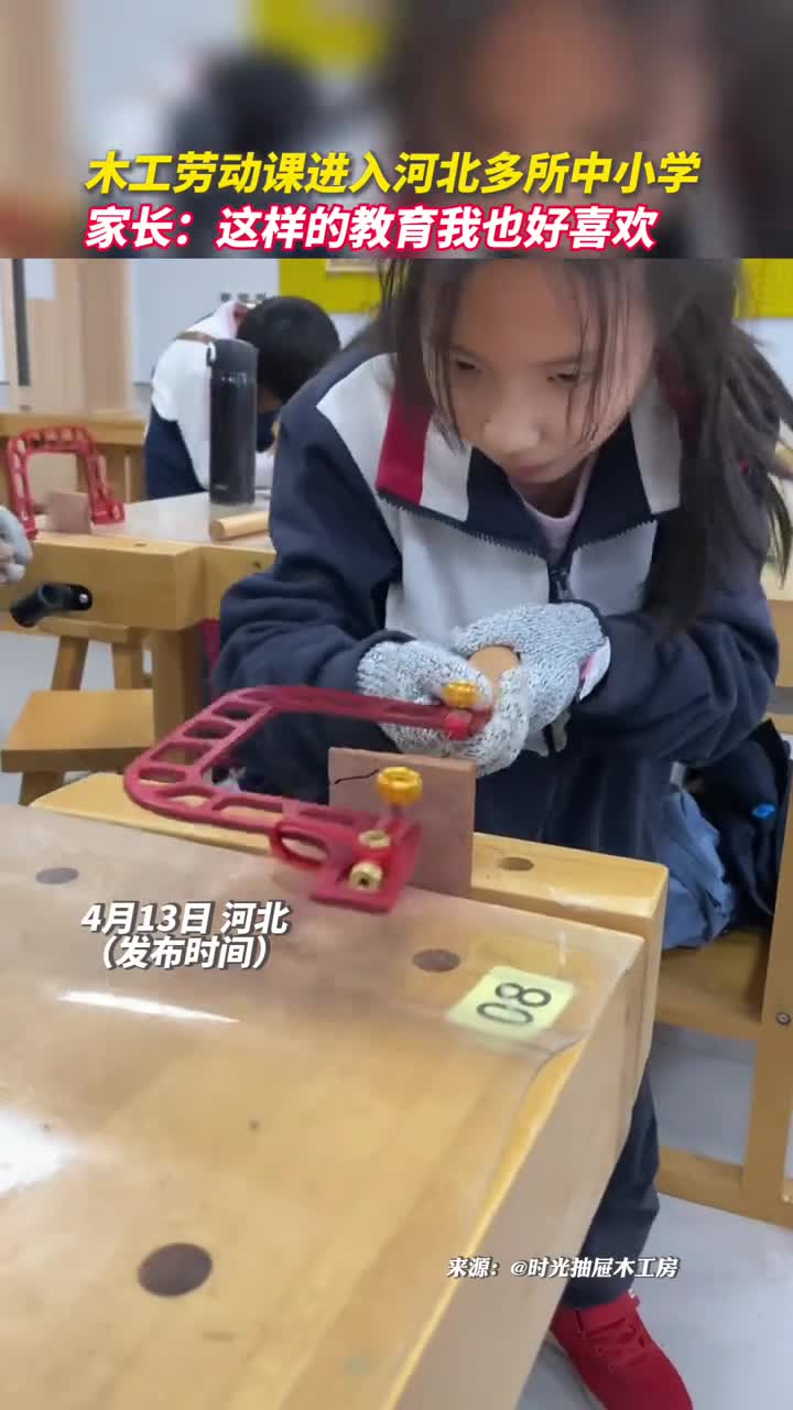 木工劳动课进入河北多所中小学家长这样的教育我也好喜欢