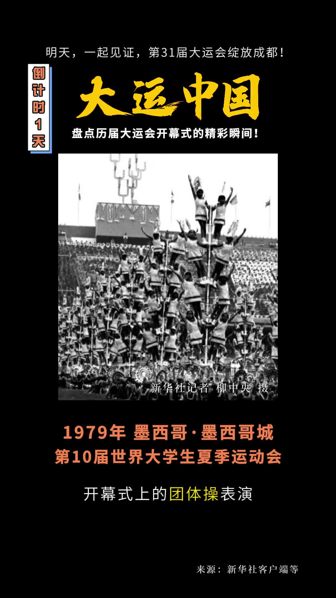 成都大运会开幕式明晚开启一起重温历届大运会开幕式的精彩瞬间