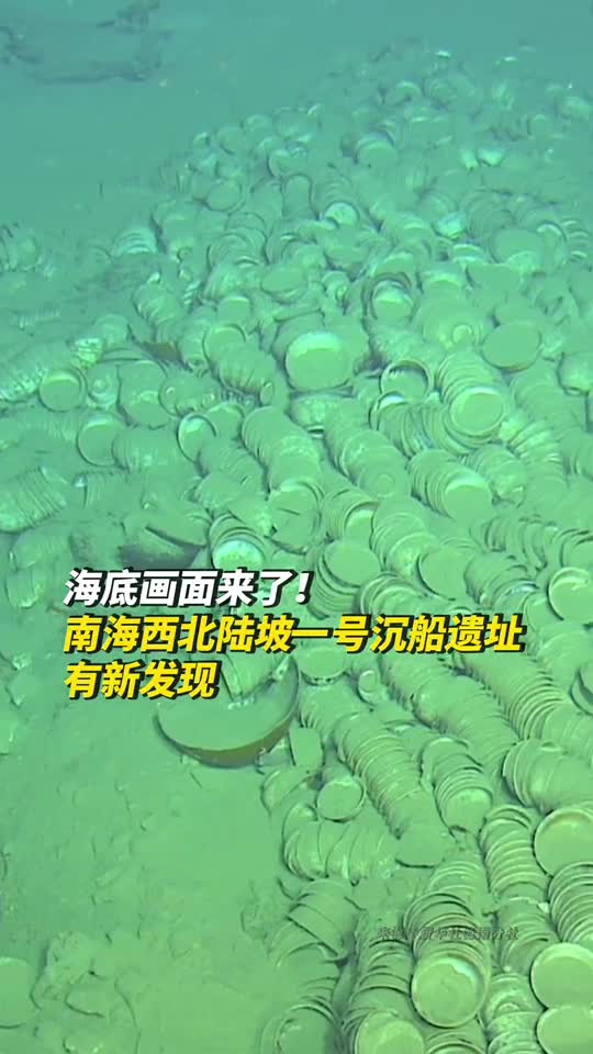 海底画面来了南海西北陆坡一号沉船遗址有新发现