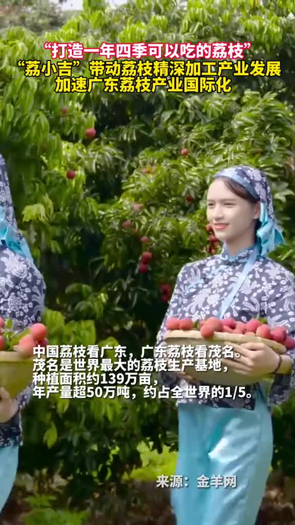 打造一年四季可以吃的荔枝荔小吉带动荔枝精深加工产业发展加速广东荔枝产业国际化