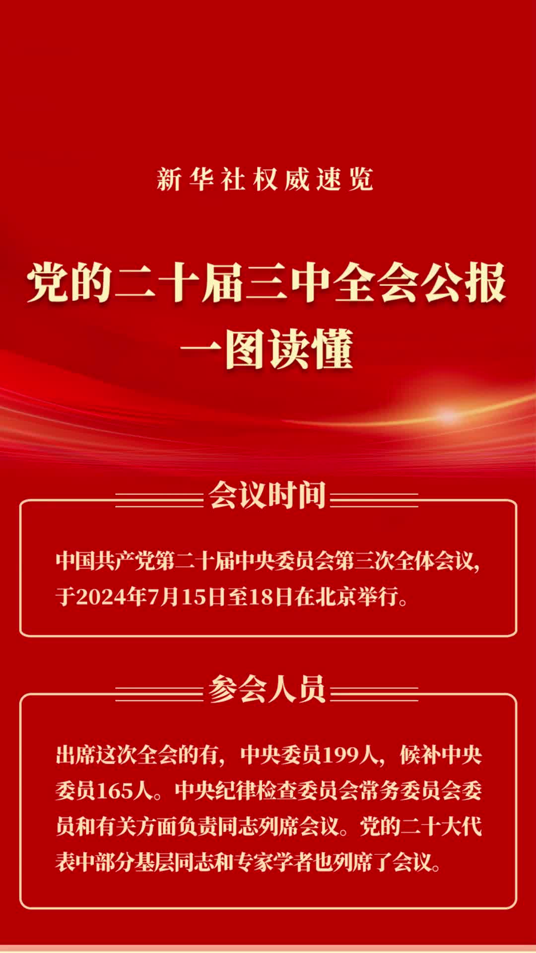 新华社权威速览党的二十届三中全会公报一图读懂