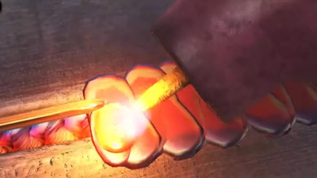 如何焊出精美的鱼鳞焊动画演示其手法边摇边焊是关键