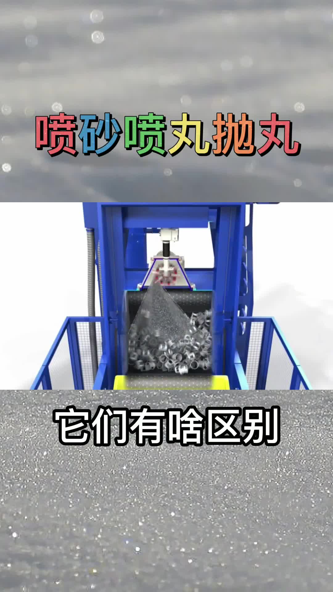 喷砂喷丸抛丸到底有什么区别直观展示其原理多年疑惑被解开了
