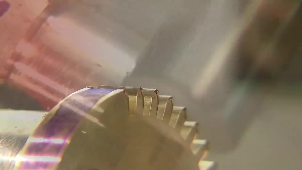 加工一个铜齿轮