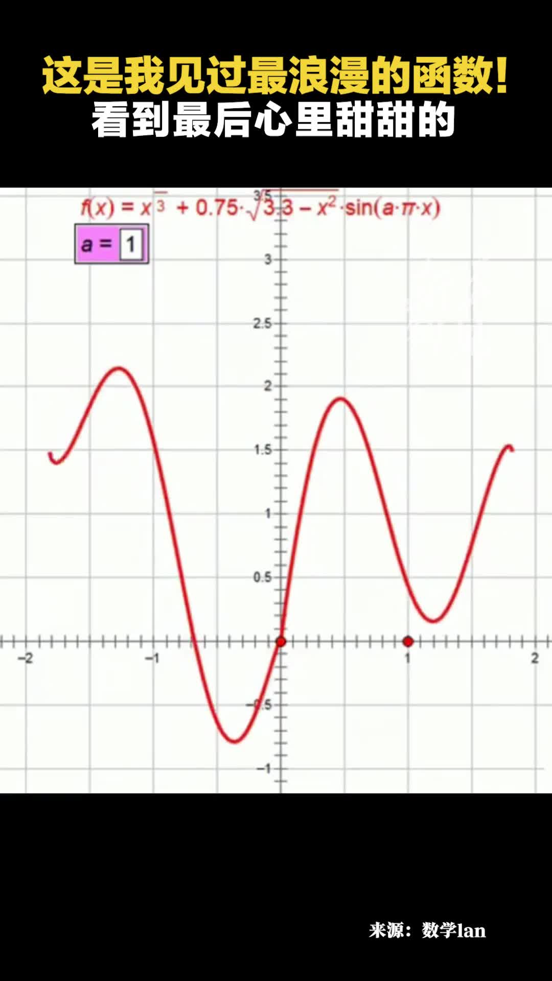 这是我见过最浪漫的函数看到最后心里甜甜的