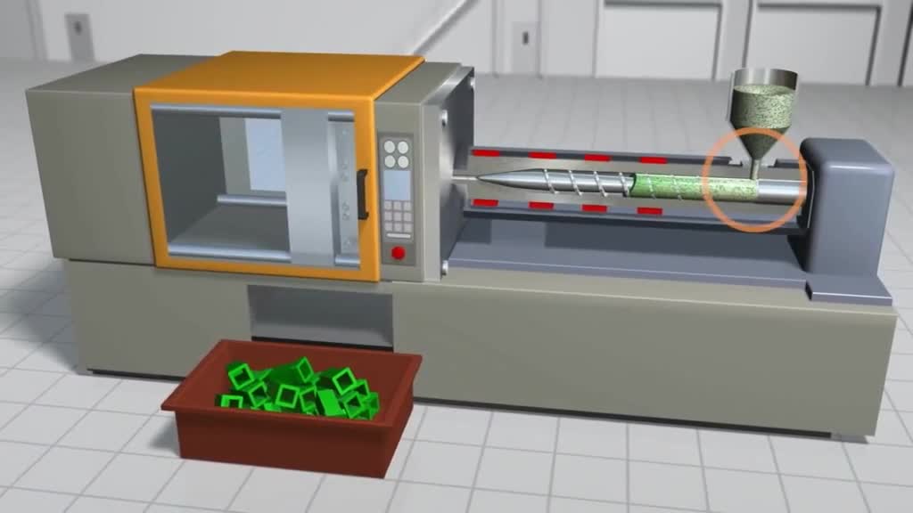 直观的动画展示注塑原理塑料产品原来就是这样生产的涨知识了