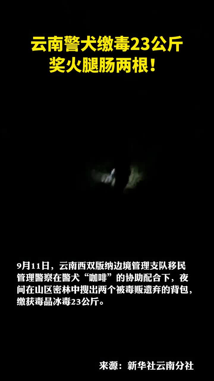 缴冰毒23公斤奖火腿肠两根