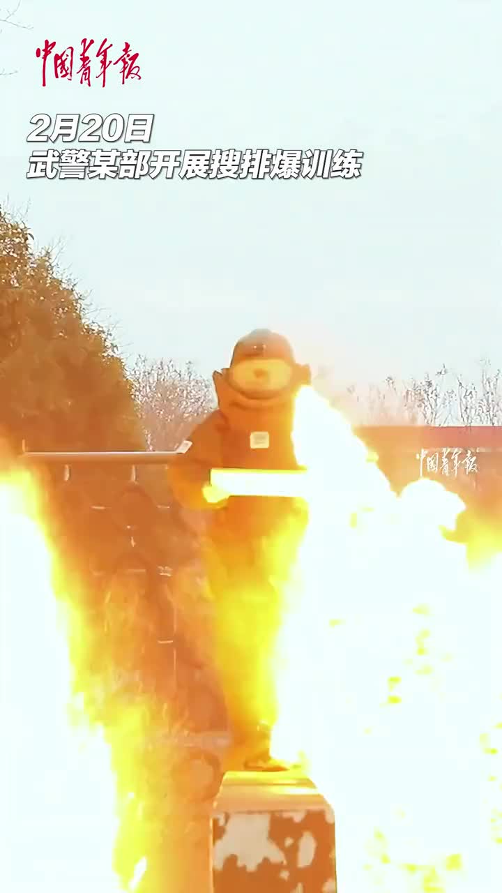 爆炸不断我自稳如泰山看排爆尖兵的训练日常致敬中国青年报