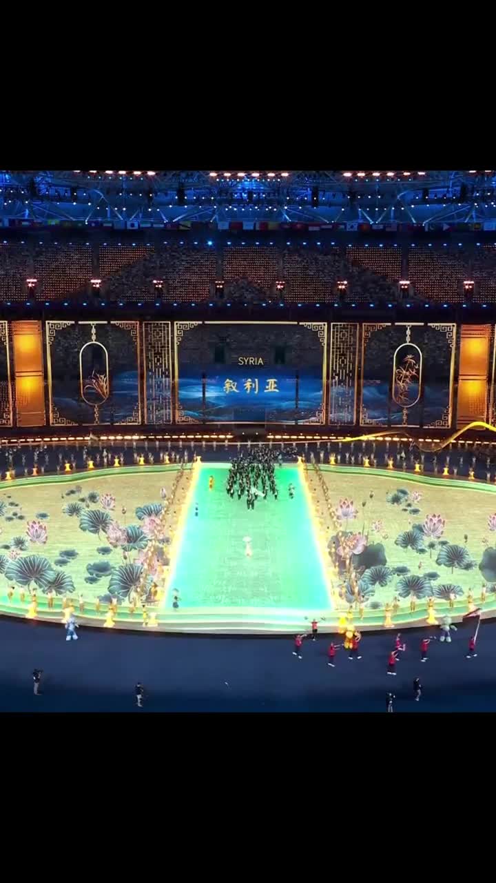 直击杭州亚运会开幕式现场中国台北代表团入场