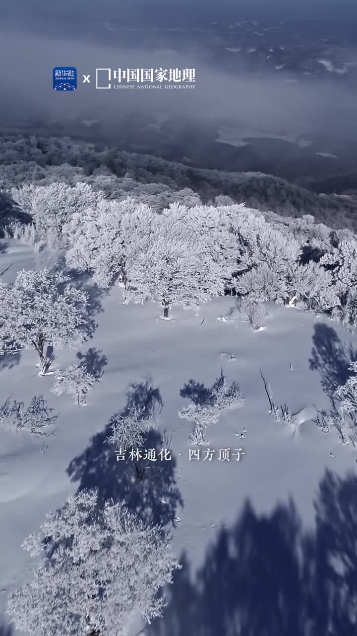 小雪到冬始俏一起去看唯美的雾凇吧姿态万千的玉树琼花氤氲飘渺的云雾水汽纯净梦幻如水晶世界这里是吉林通化的四方顶子