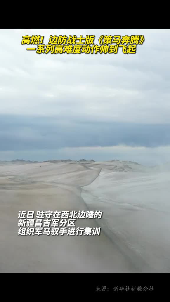 高燃边防战士版策马奔腾一系列高难度动作帅到飞起