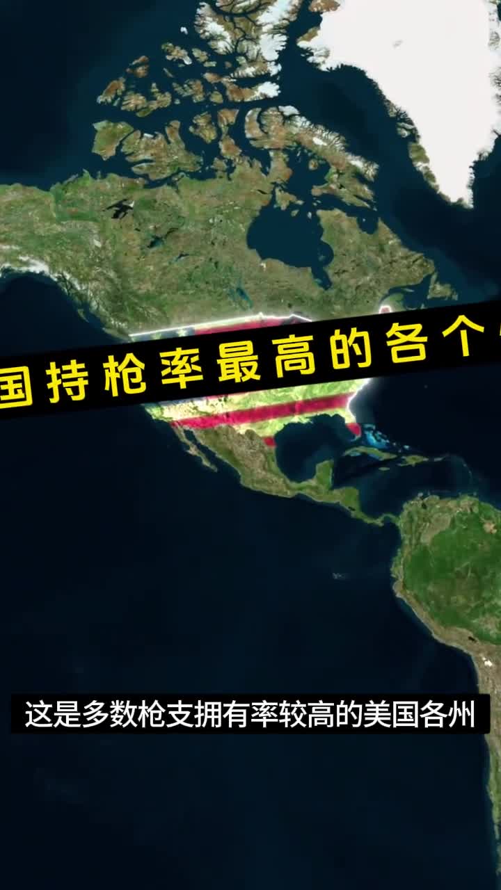 美国各州的持枪率