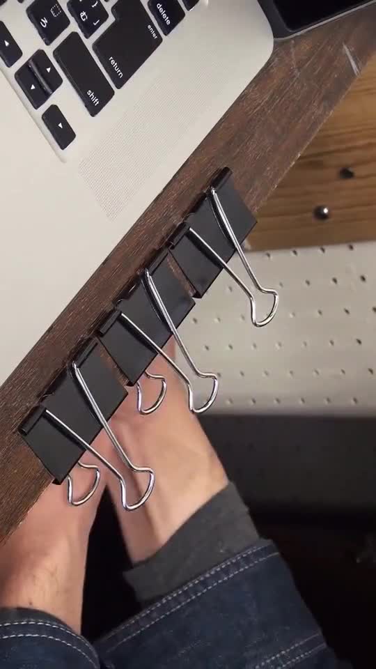 燕尾夹还有这么多用途真是脑洞大开啊抖音小助手