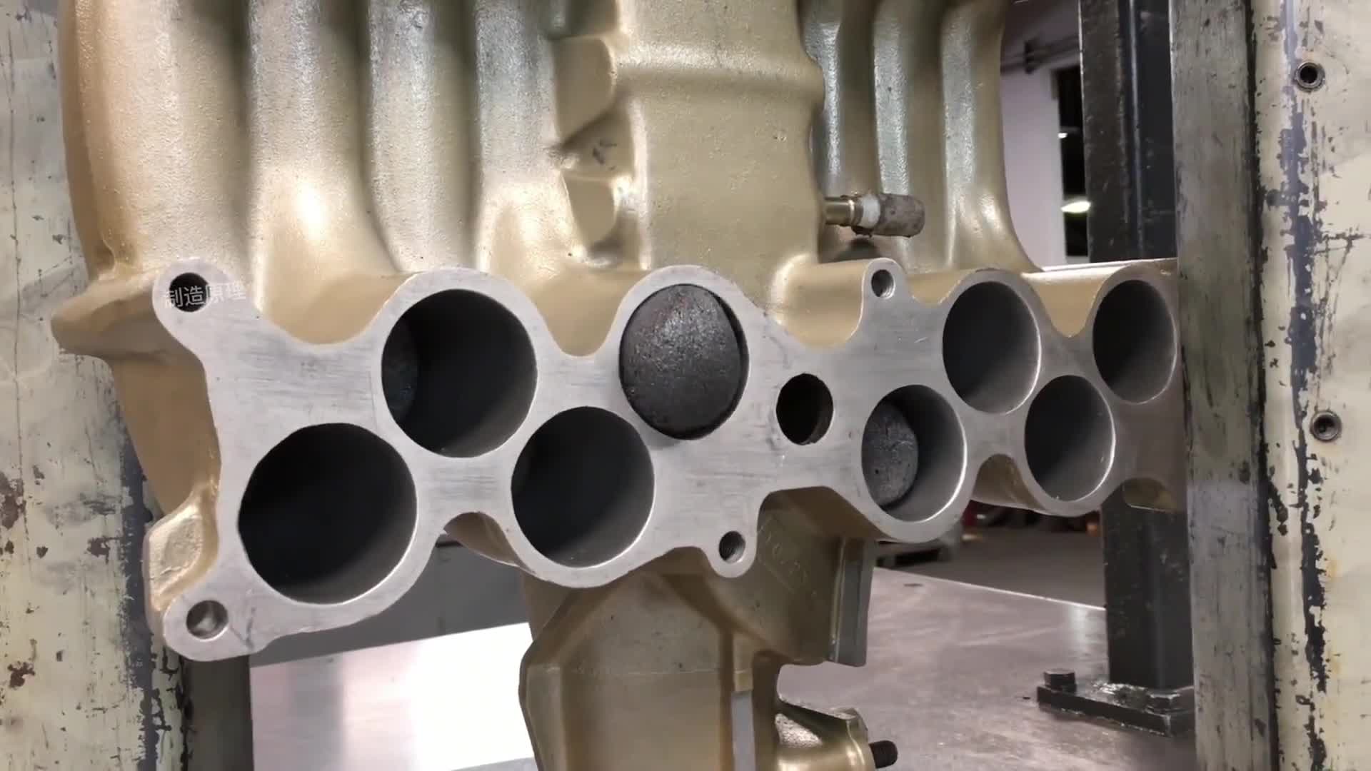 不可思议的磨料流加工这么粗的一大坨出来感觉好酸爽